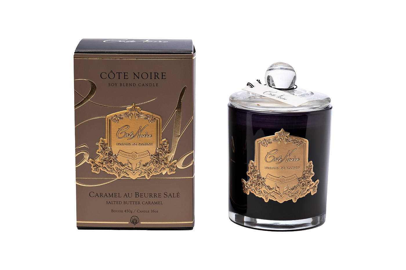 96CN-45002 Свеча ароматическая Карамель (Caramel) в стакане в упаковке 450 гр.